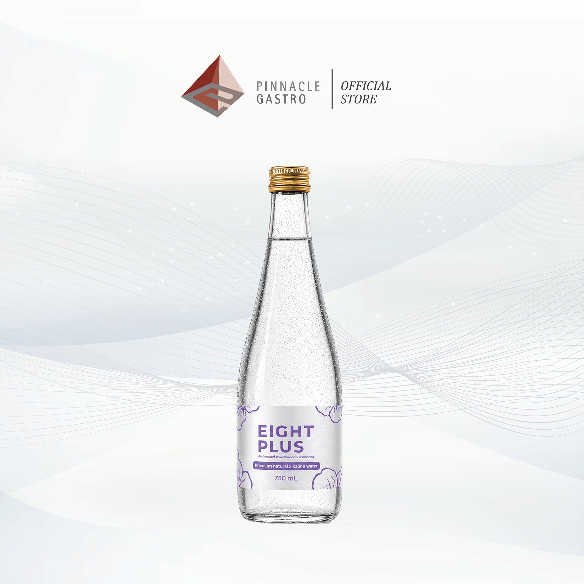 EIGHT PLUS Natural Spring Water Sparkling 750ml.
