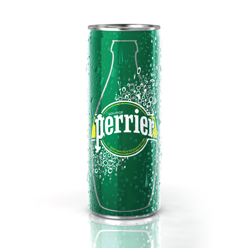 Perrier Slim Can 250ml Original Flavored X 30 Cans